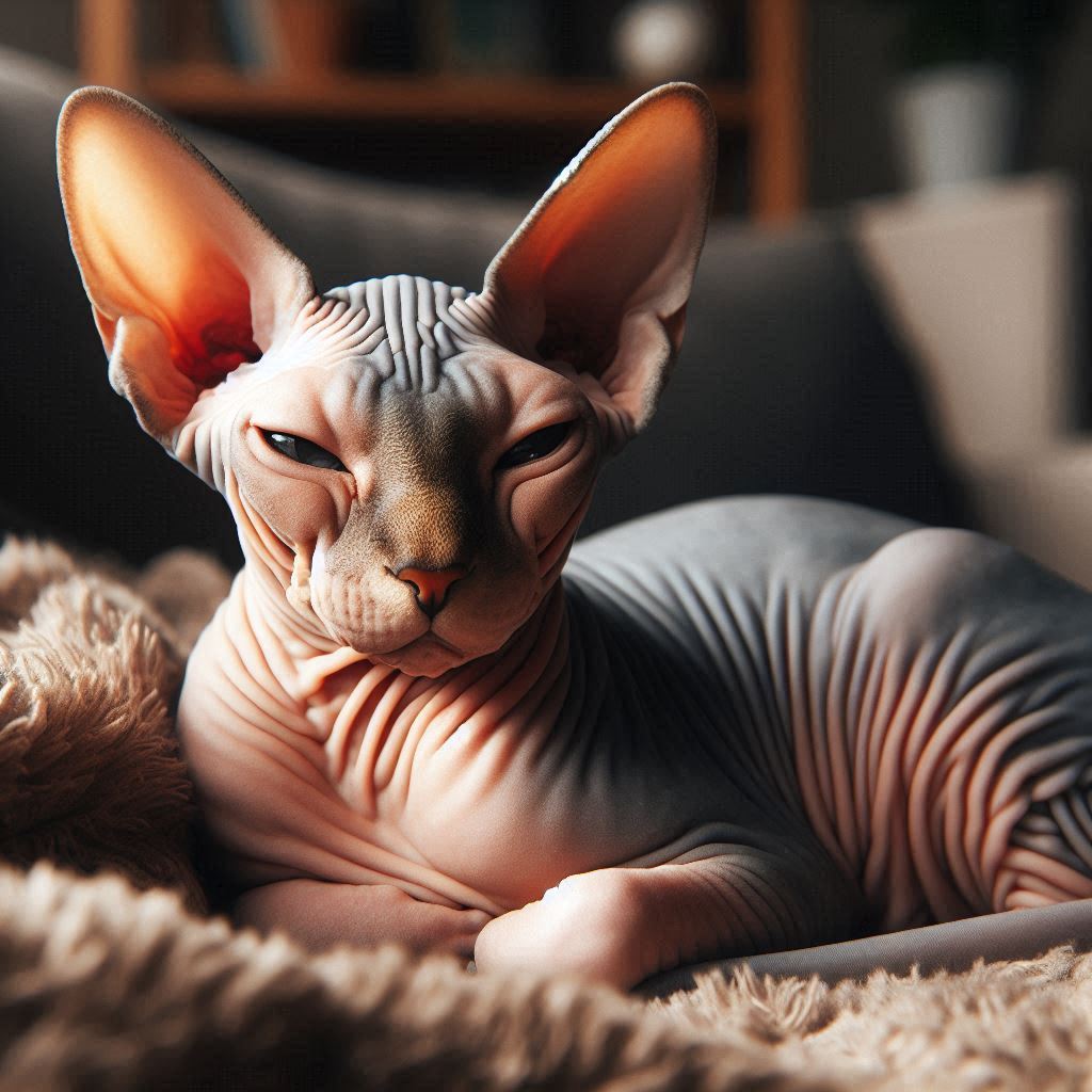 Sphynx Cat Lying Sphynx Cat Lying